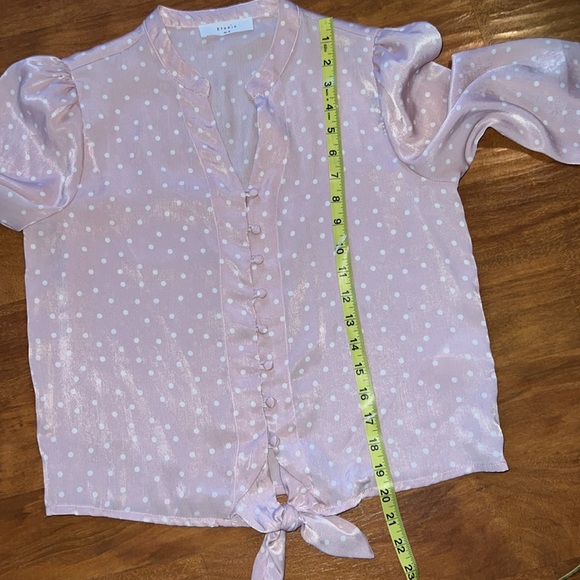 Elodie pink top with white polka dots Nordstrom - Picture 4 of 9